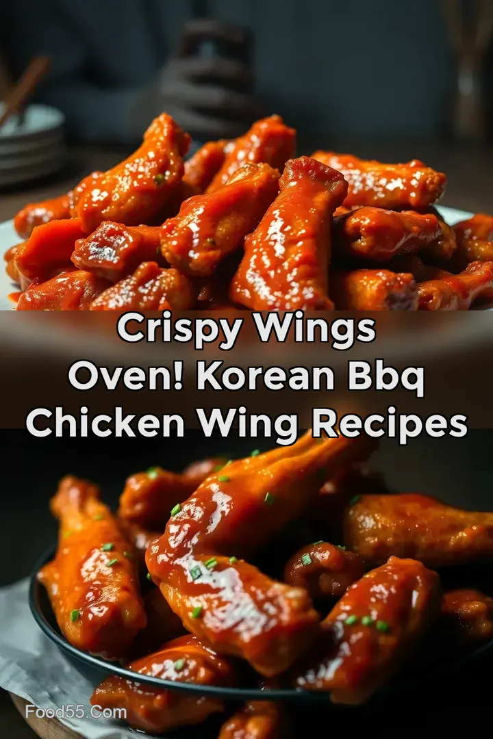 Crispy Wings Oven! Korean BBQ Chicken Wing Recipes