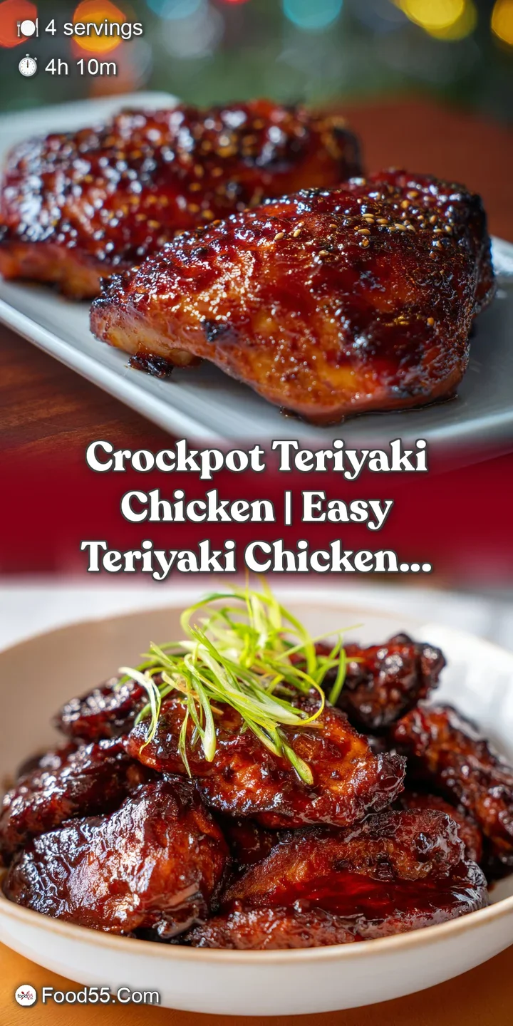 Close-up of succulent chicken pieces dripping with a thick, dark amber sauce and sprinkled with fresh green onions.