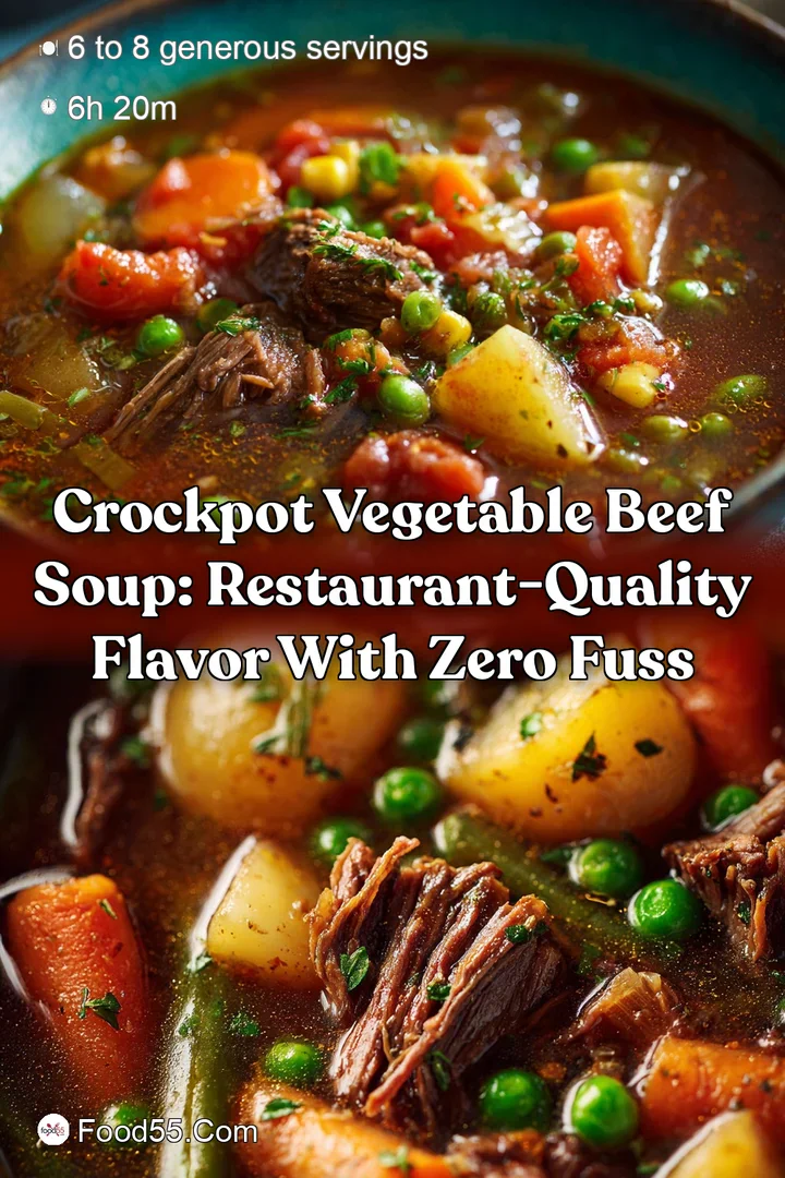 Crockpot Vegetable Beef Soup: Restaurant-Quality Flavor with Zero Fuss