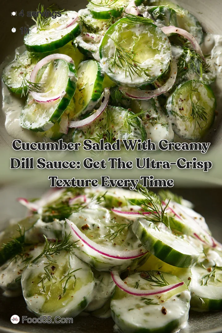 Cucumber Salad with Creamy Dill Sauce: Get the Ultra-Crisp Texture Every Time
