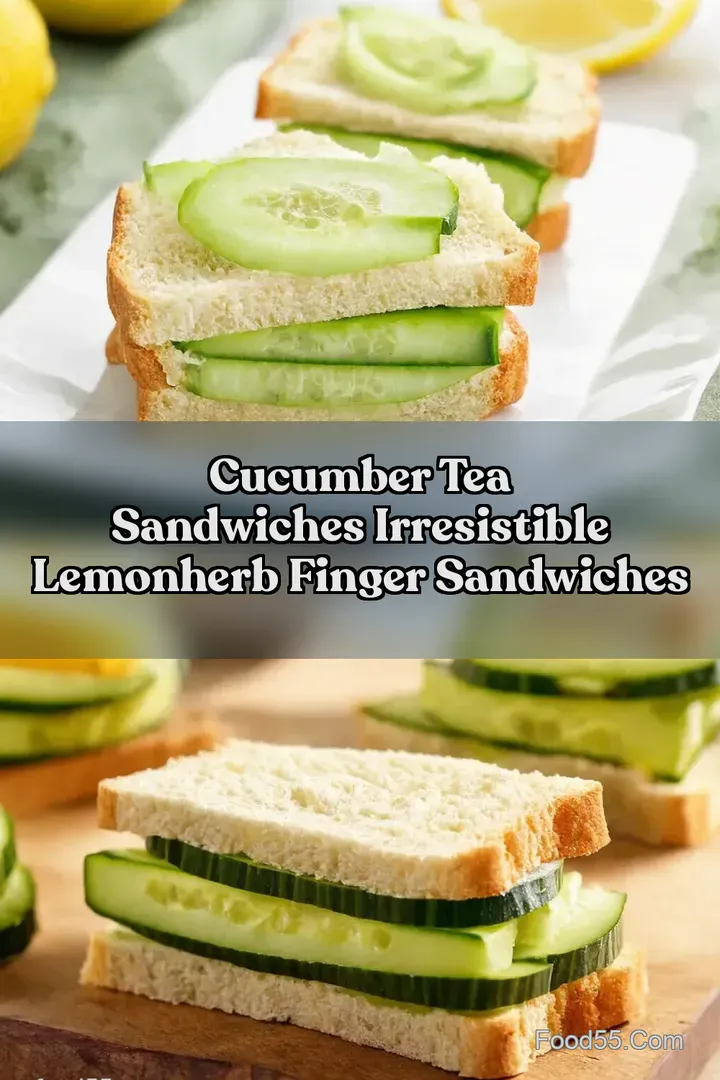 Cucumber Tea Sandwiches Irresistible LemonHerb Finger Sandwiches