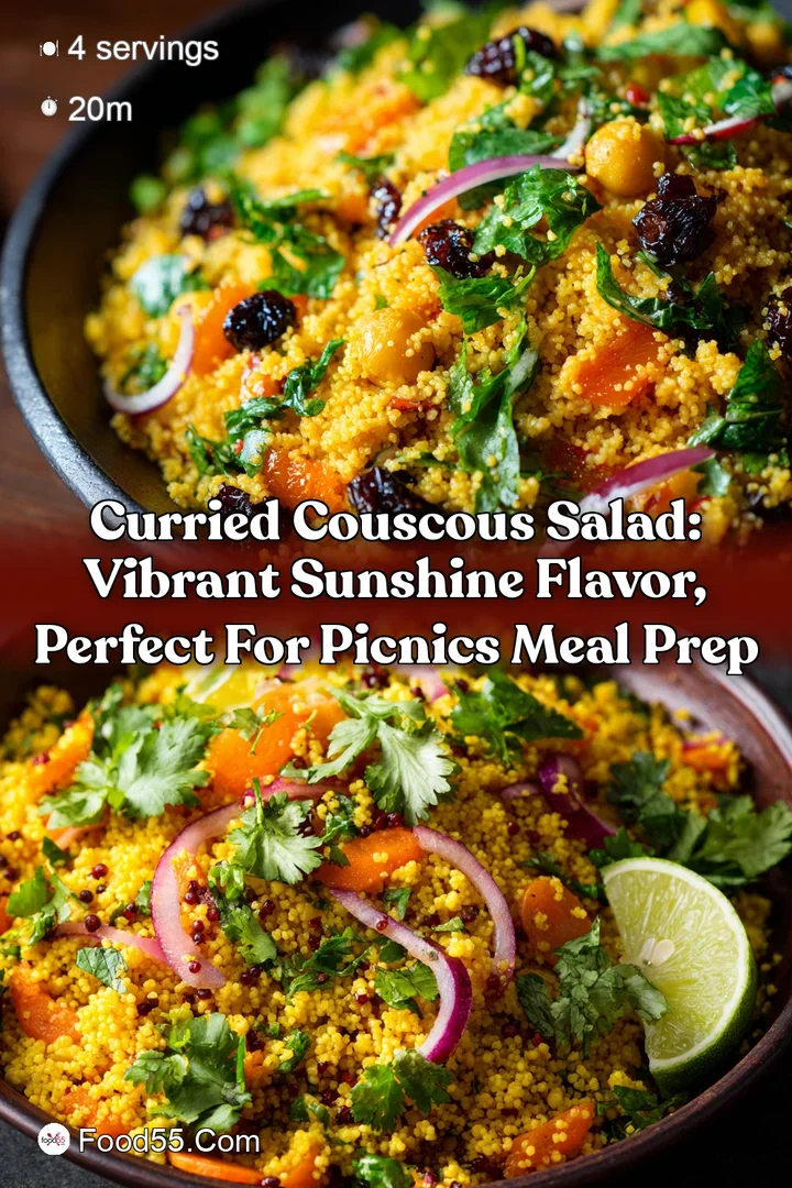 Curried Couscous Salad: Vibrant Sunshine Flavor Perfect for Picnics Meal Prep