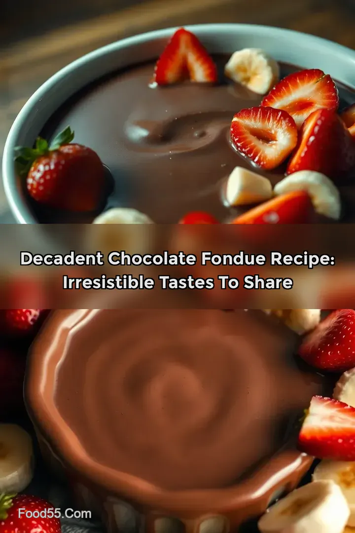 Decadent Chocolate Fondue Recipe: Irresistible Tastes to Share : PIN FOR LATER Decadent Chocolate Fondue Recipe: Irresistible Tastes to Share