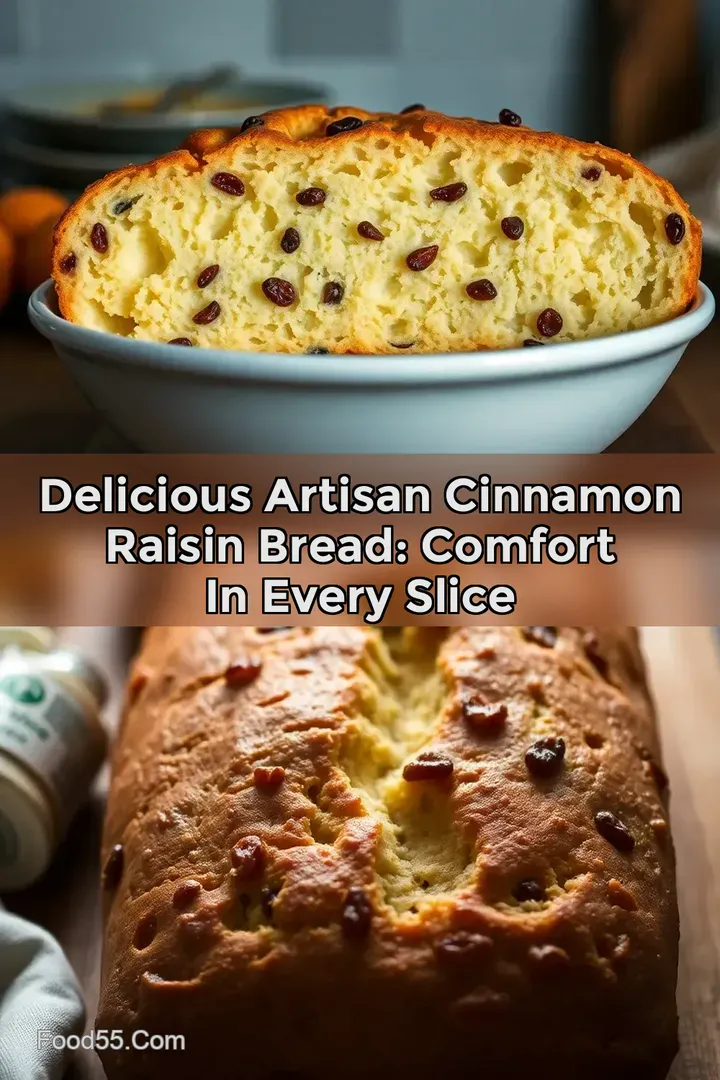 Delicious Artisan Cinnamon Raisin Bread: Comfort in Every Slice : PIN FOR LATER Delicious Artisan Cinnamon Raisin Bread: Comfort in Every Slice