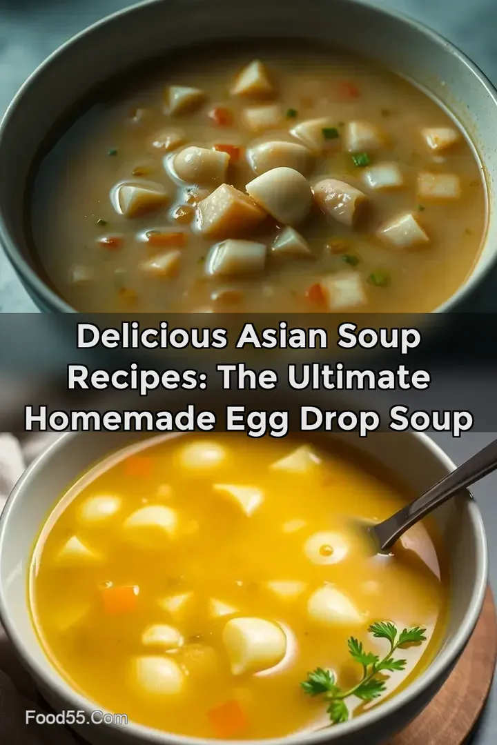 Delicious Asian Soup Recipes: The Ultimate Homemade Egg Drop Soup