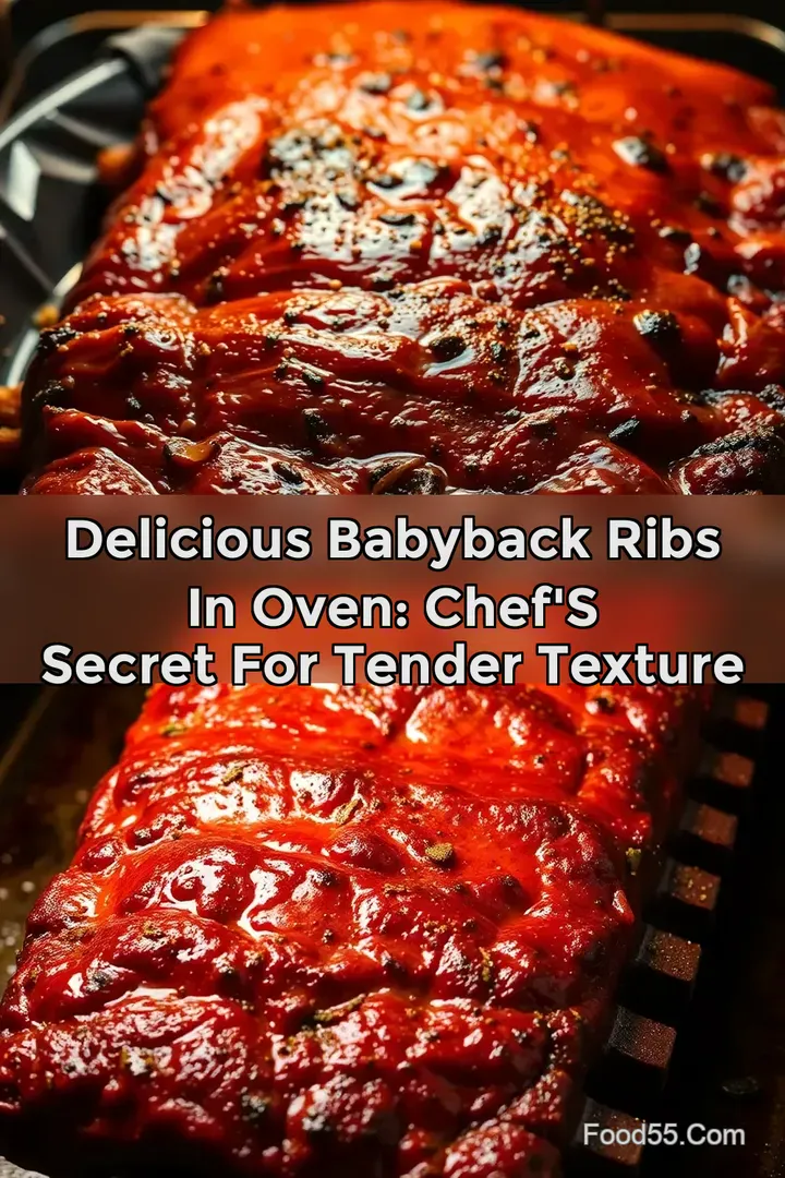 Delicious Babyback Ribs In Oven: Chef&#039 s Secret For Tender Texture