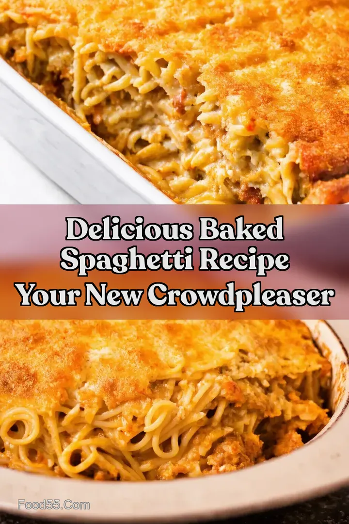 Delicious Baked Spaghetti Recipe Your New CrowdPleaser : PIN FOR LATER Delicious Baked Spaghetti Recipe Your New CrowdPleaser
