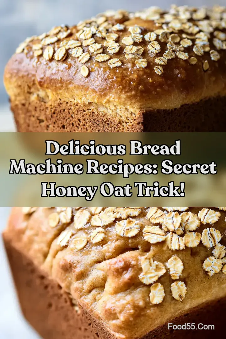 Delicious Bread Machine Recipes: Secret Honey Oat Trick! : PIN FOR LATER Delicious Bread Machine Recipes: Secret Honey Oat Trick!