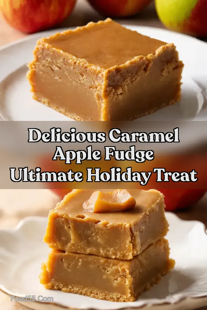 Delicious Caramel Apple Fudge Ultimate Holiday Treat