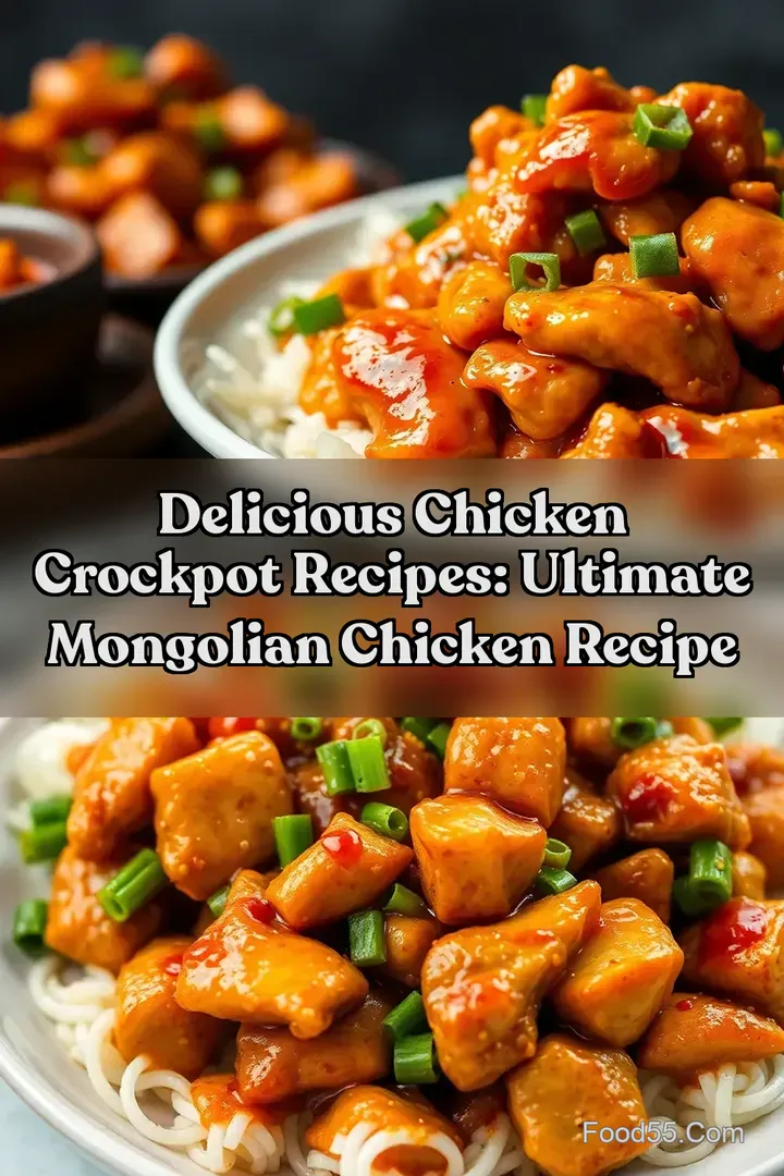 Delicious Chicken Crockpot Recipes: Ultimate Mongolian Chicken Recipe