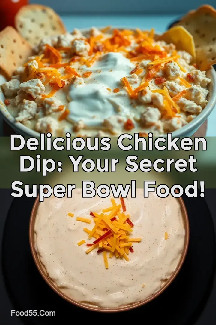 Delicious Chicken Dip: Your Secret Super Bowl Food! : PIN FOR LATER Delicious Chicken Dip: Your Secret Super Bowl Food!