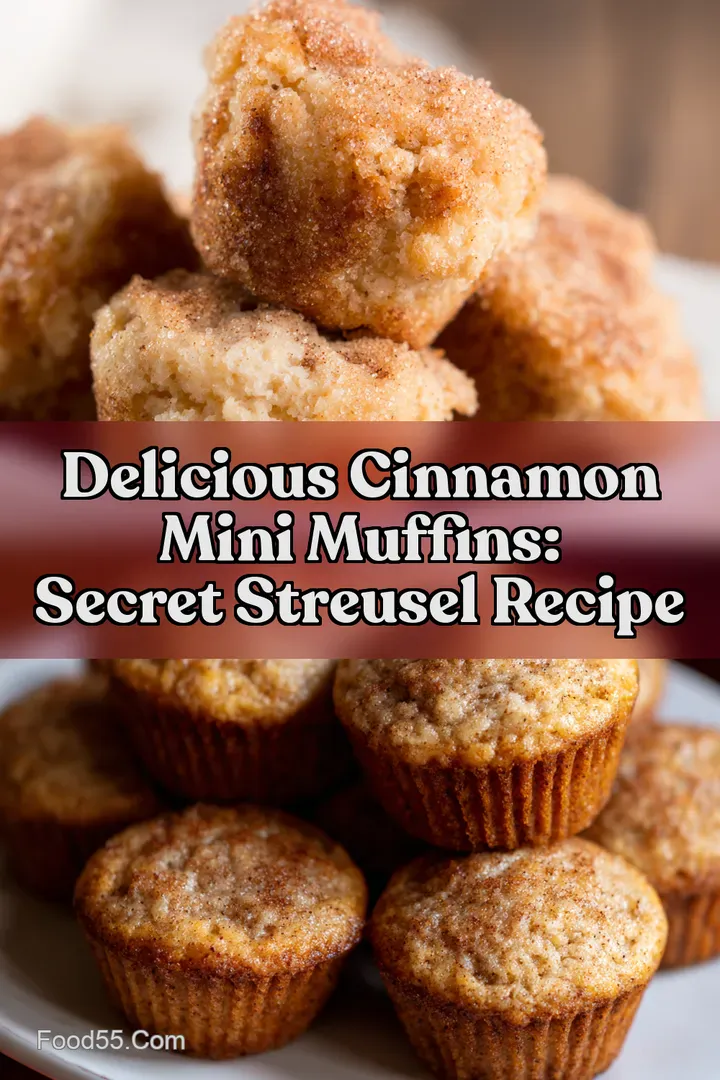 Delicious Cinnamon Mini Muffins: Secret Streusel Recipe : PIN FOR LATER Delicious Cinnamon Mini Muffins: Secret Streusel Recipe