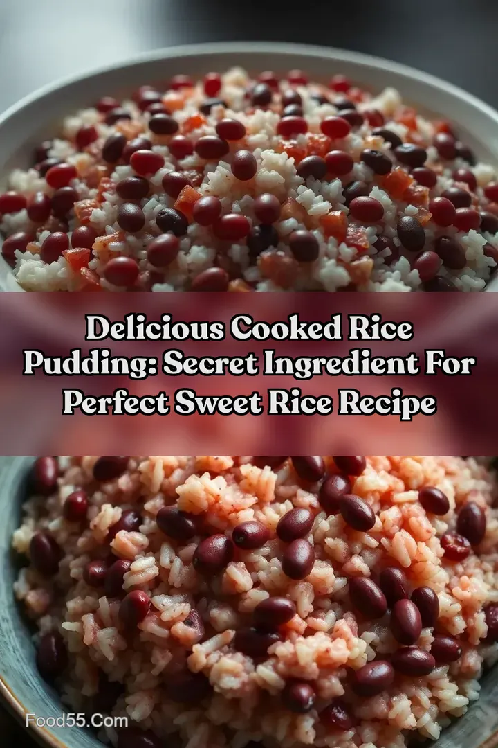 Delicious Cooked Rice Pudding: Secret Ingredient for Perfect Sweet Rice Recipe : PIN FOR LATER Delicious Cooked Rice Pudding: Secret Ingredient for Perfect Sweet Rice Recipe