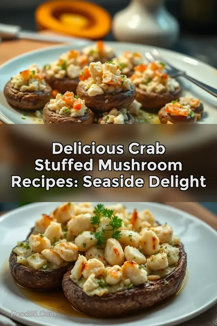 Delicious Crab Stuffed Mushroom Recipes: Seaside Delight