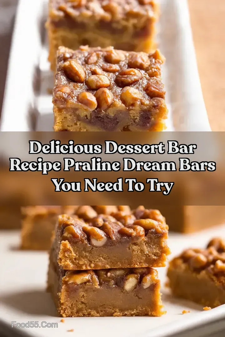 Delicious Dessert Bar Recipe Praline Dream Bars You Need To Try