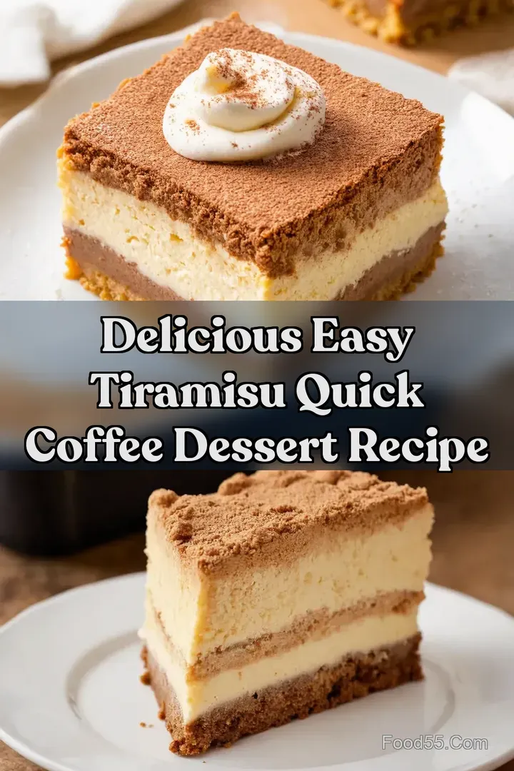 Delicious Easy Tiramisu Quick Coffee Dessert Recipe