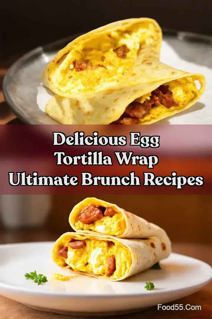 Delicious Egg Tortilla Wrap Ultimate Brunch Recipes