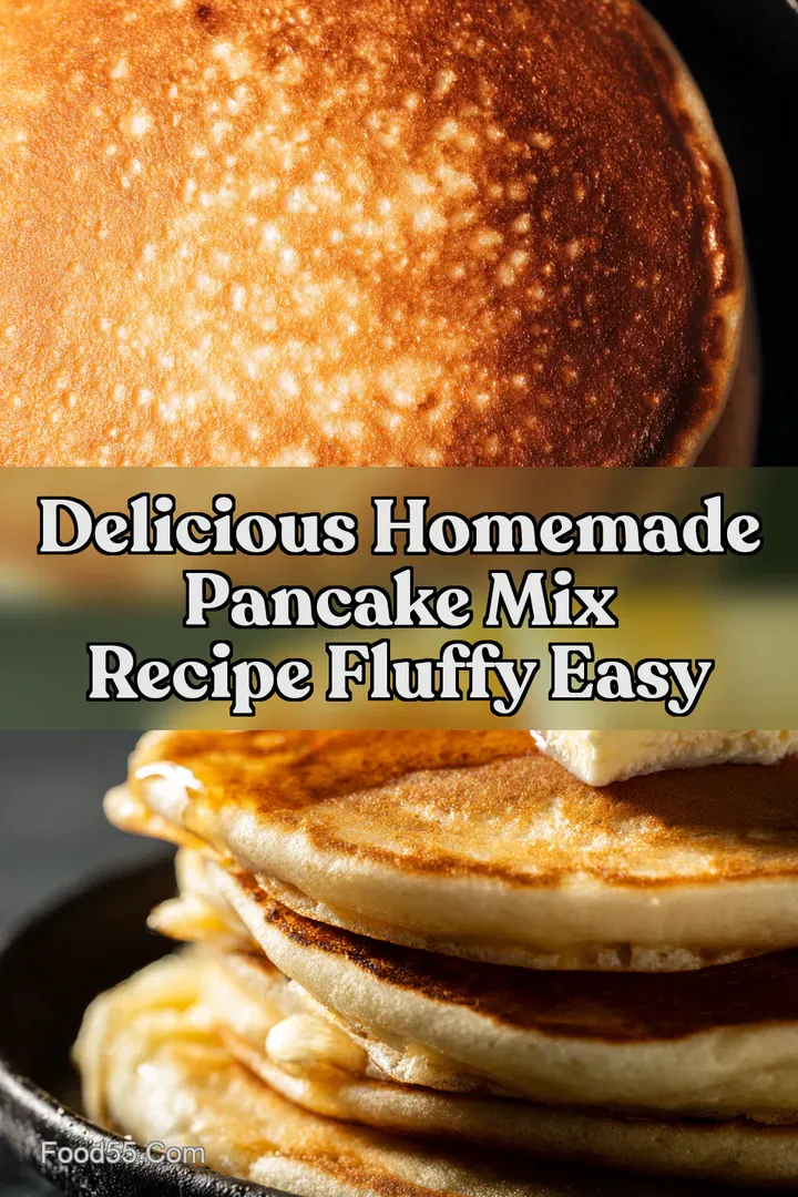 Delicious Homemade Pancake Mix Recipe Fluffy Easy