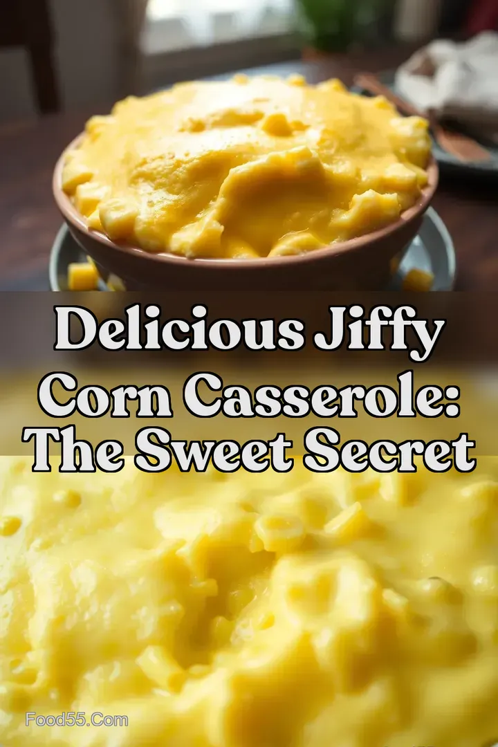 Delicious Jiffy Corn Casserole: The Sweet Secret : PIN FOR LATER Delicious Jiffy Corn Casserole: The Sweet Secret