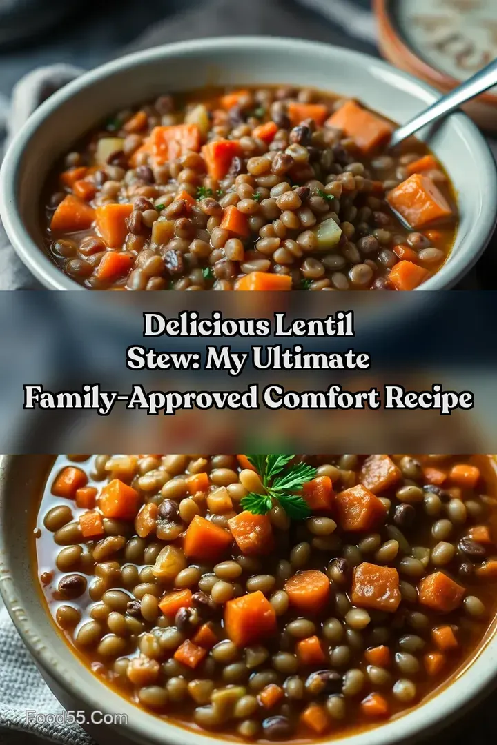Delicious Lentil Stew: My Ultimate Family-Approved Comfort Recipe : PIN FOR LATER Delicious Lentil Stew: My Ultimate Family-Approved Comfort Recipe