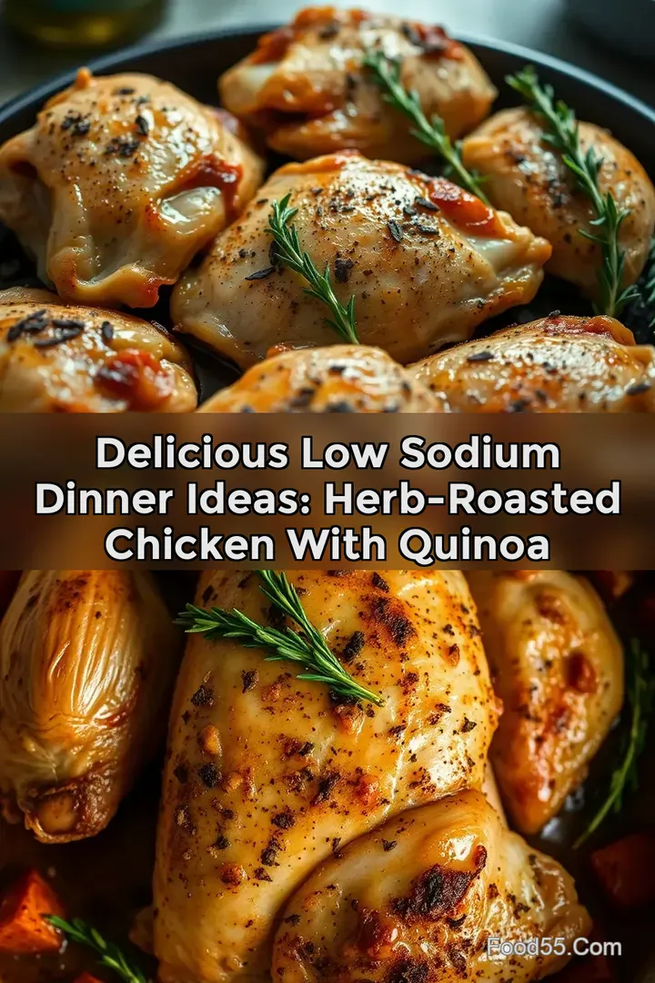 Delicious Low Sodium Dinner Ideas: Herb-Roasted Chicken with Quinoa