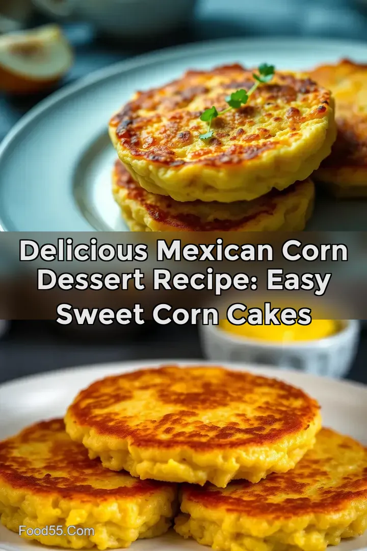Delicious Mexican Corn Dessert Recipe: Easy Sweet Corn Cakes : PIN FOR LATER Delicious Mexican Corn Dessert Recipe: Easy Sweet Corn Cakes