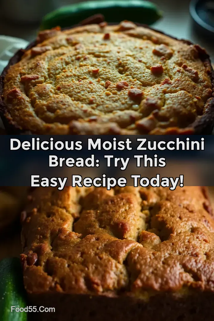 Delicious Moist Zucchini Bread: Try This Easy Recipe Today! : PIN FOR LATER Delicious Moist Zucchini Bread: Try This Easy Recipe Today!