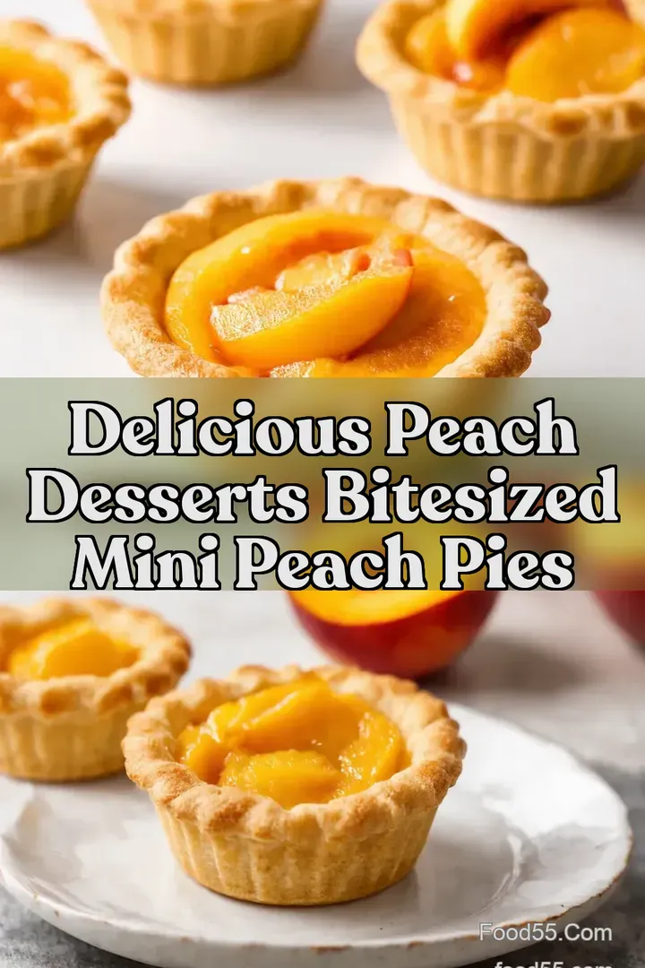 Delicious Peach Desserts BiteSized Mini Peach Pies
