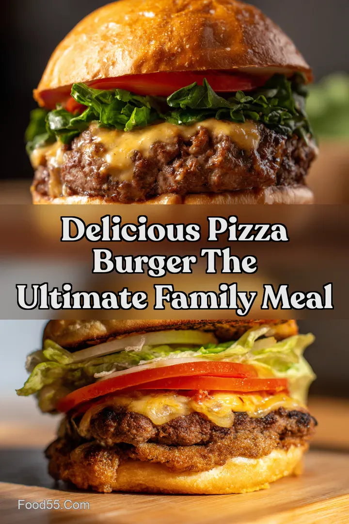 Delicious Pizza Burger The Ultimate Family Meal