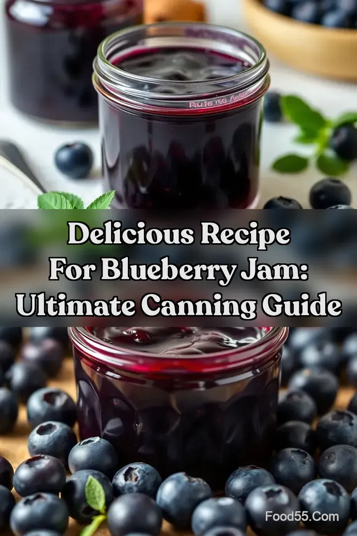 Delicious Recipe For Blueberry Jam: Ultimate Canning Guide : PIN FOR LATER Delicious Recipe For Blueberry Jam: Ultimate Canning Guide