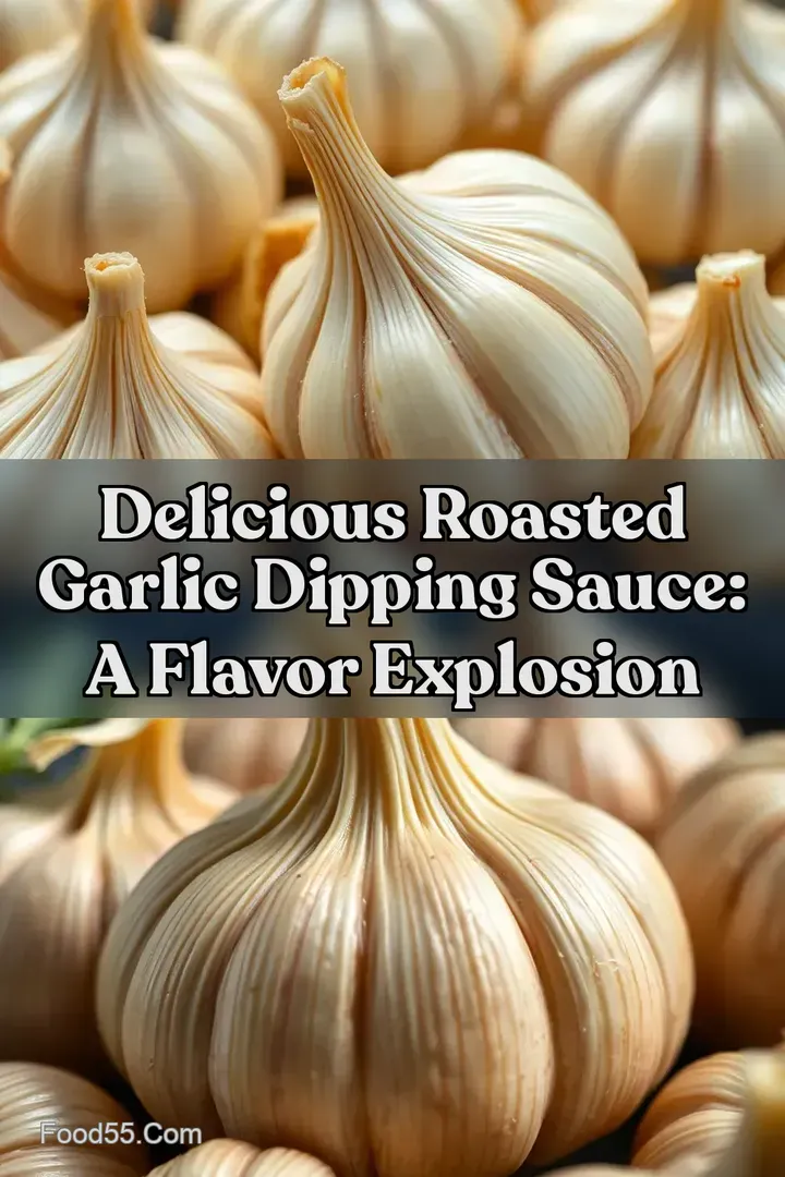 Delicious Roasted Garlic Dipping Sauce: A Flavor Explosion : PIN FOR LATER Delicious Roasted Garlic Dipping Sauce: A Flavor Explosion