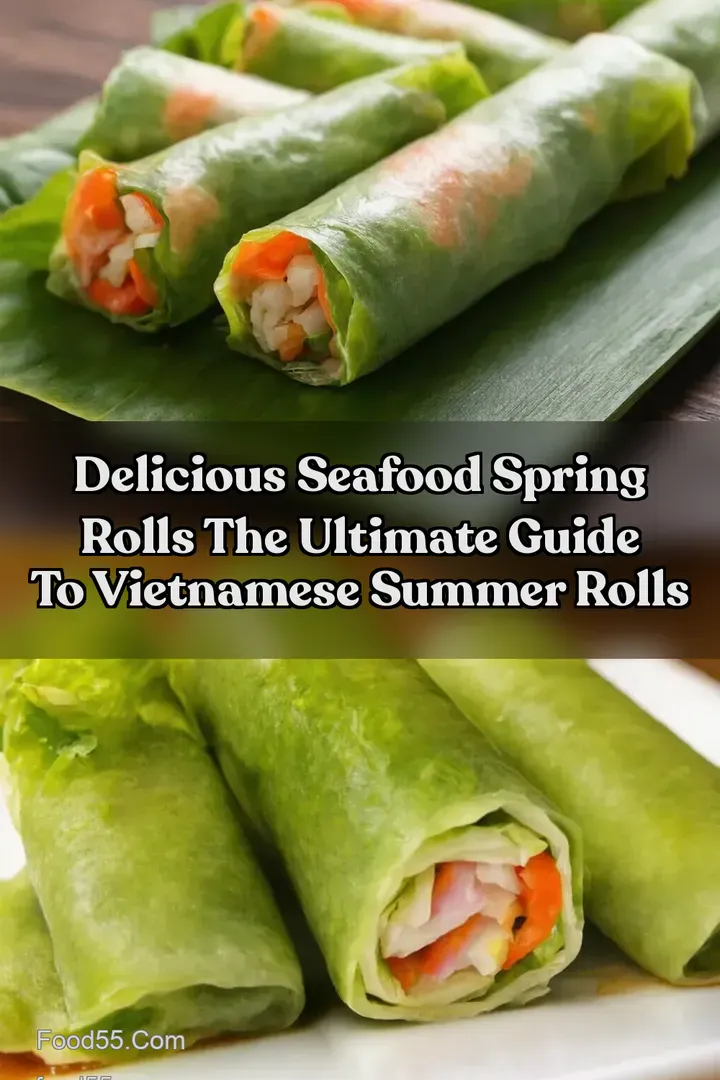 Delicious Seafood Spring Rolls The Ultimate Guide to Vietnamese Summer Rolls