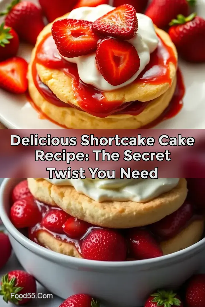 Delicious Shortcake Cake Recipe: The Secret Twist You Need : PIN FOR LATER Delicious Shortcake Cake Recipe: The Secret Twist You Need