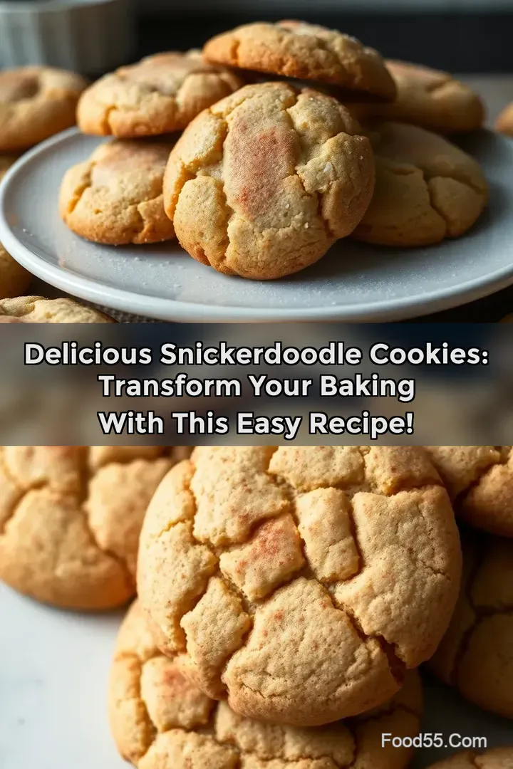 Delicious Snickerdoodle Cookies: Transform Your Baking with This Easy Recipe! : PIN FOR LATER Delicious Snickerdoodle Cookies: Transform Your Baking with This Easy Recipe!