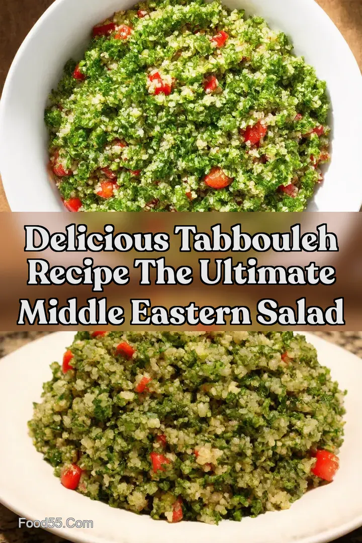 Delicious Tabbouleh Recipe The Ultimate Middle Eastern Salad