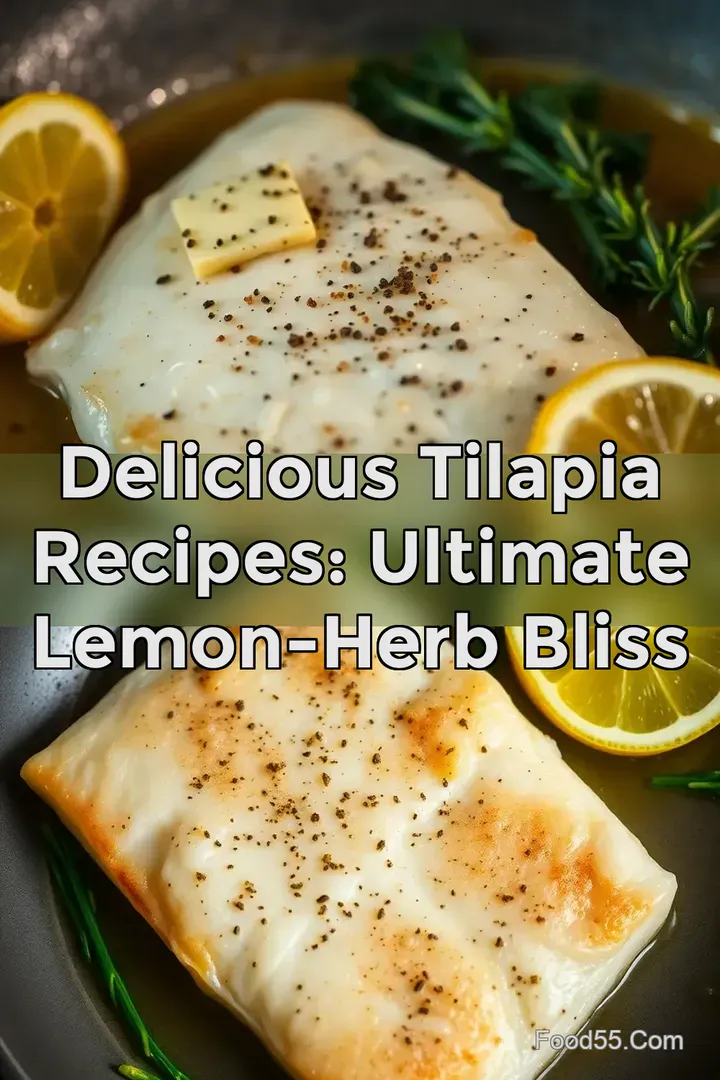Delicious Tilapia Recipes: Ultimate Lemon-Herb Bliss : PIN FOR LATER Delicious Tilapia Recipes: Ultimate Lemon-Herb Bliss