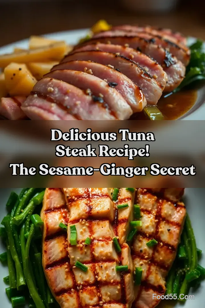 Delicious Tuna Steak Recipe! The Sesame-Ginger Secret