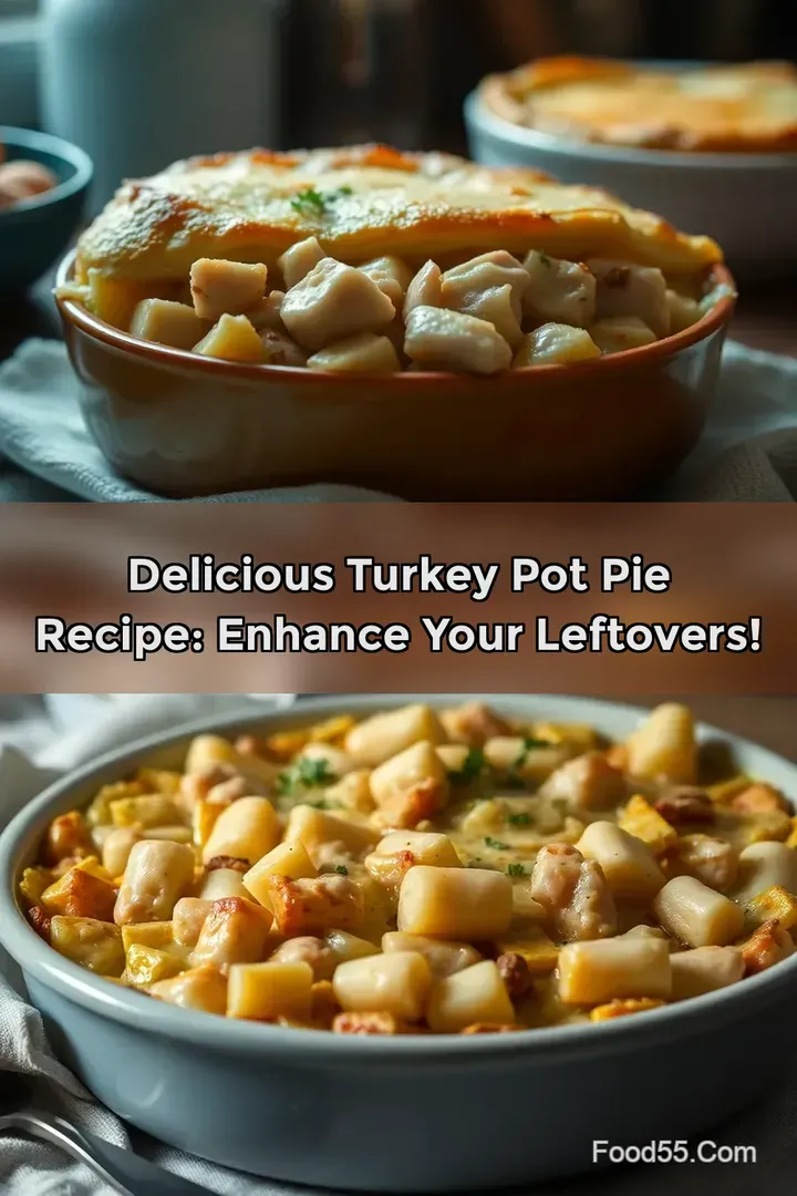Delicious Turkey Pot Pie Recipe: Enhance Your Leftovers! : PIN FOR LATER Delicious Turkey Pot Pie Recipe: Enhance Your Leftovers!