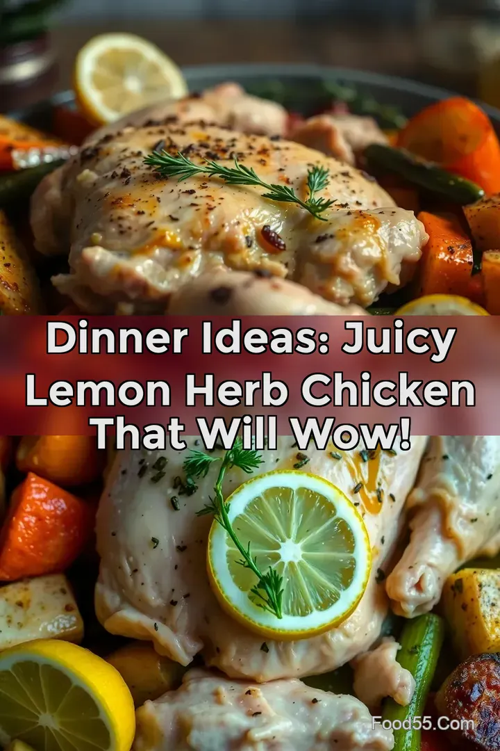 Dinner Ideas: Juicy Lemon Herb Chicken That Will Wow!