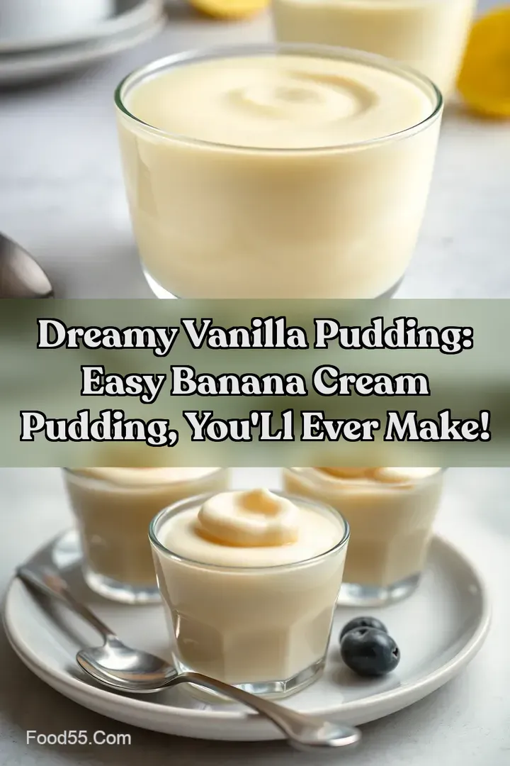 Dreamy Vanilla Pudding: Easy Banana Cream Pudding You' ll Ever Make! : PIN FOR LATER Dreamy Vanilla Pudding: Easy Banana Cream Pudding You' ll Ever Make!