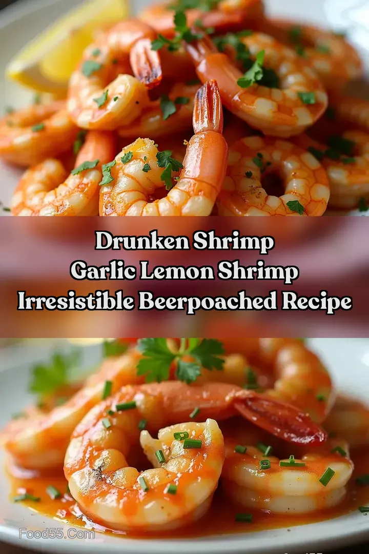 Drunken Shrimp Garlic Lemon Shrimp Irresistible BeerPoached Recipe