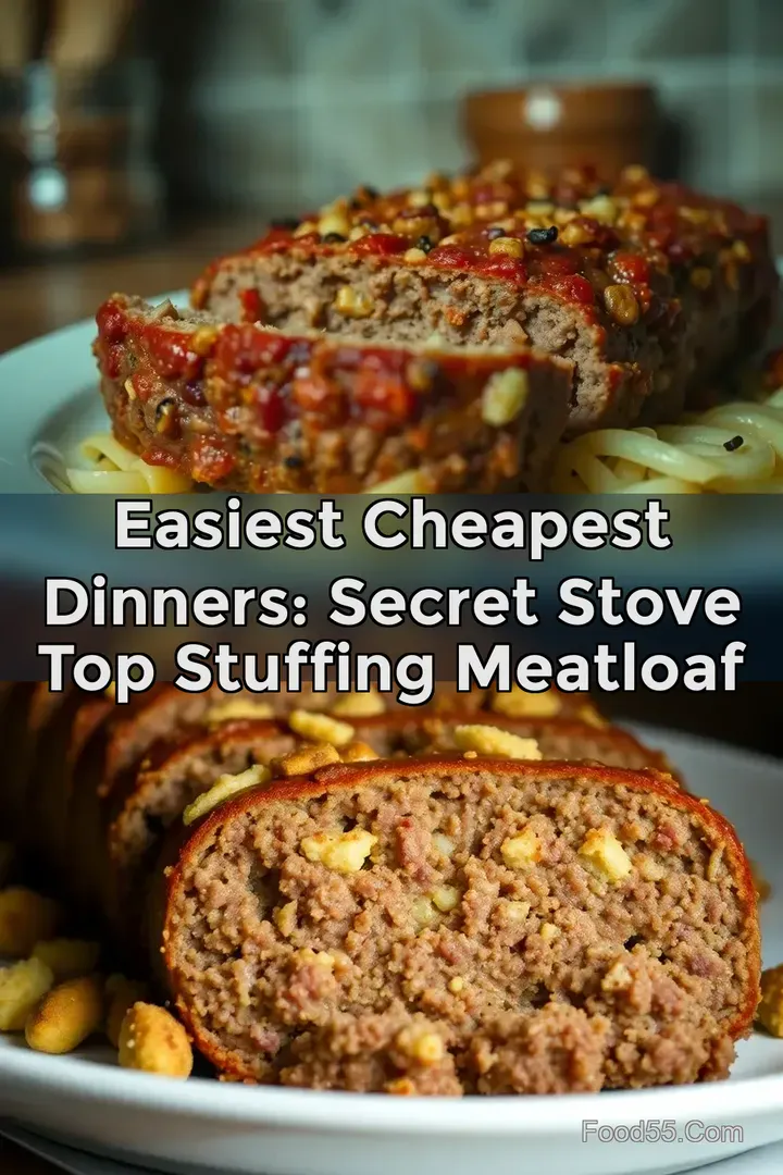 Easiest Cheapest Dinners: Secret Stove Top Stuffing Meatloaf