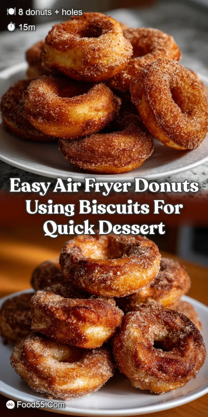Easy Air Fryer Donuts Using Biscuits for Quick Dessert