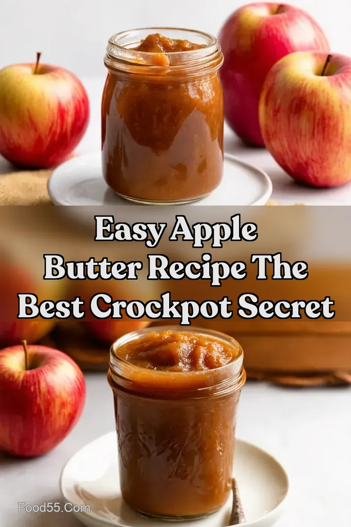 Easy Apple Butter Recipe The Best Crockpot Secret : PIN FOR LATER Easy Apple Butter Recipe The Best Crockpot Secret