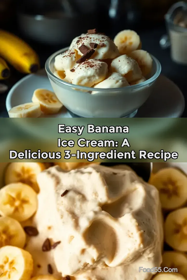 Easy Banana Ice Cream: A Delicious 3-Ingredient Recipe : PIN FOR LATER Easy Banana Ice Cream: A Delicious 3-Ingredient Recipe