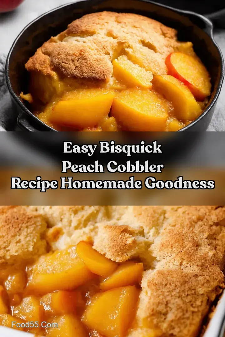 Easy Bisquick Peach Cobbler Recipe Homemade Goodness