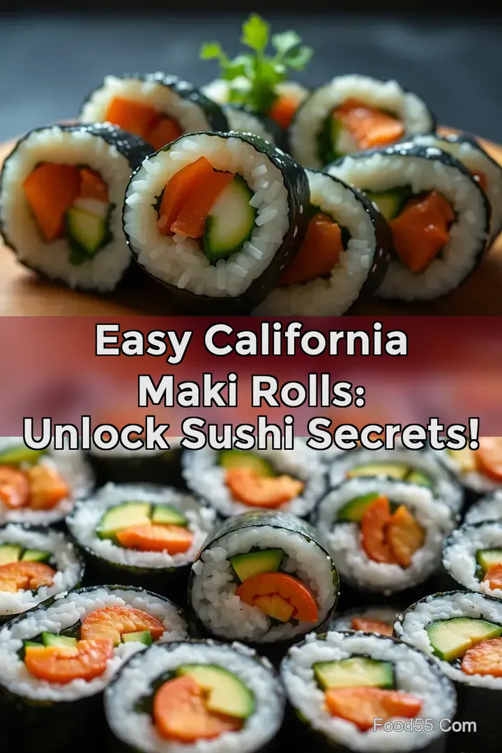 Easy California Maki Rolls: Unlock Sushi Secrets! : PIN FOR LATER Easy California Maki Rolls: Unlock Sushi Secrets!