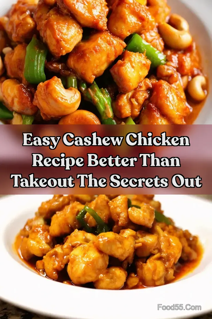 Easy Cashew Chicken Recipe Better than Takeout The Secrets Out