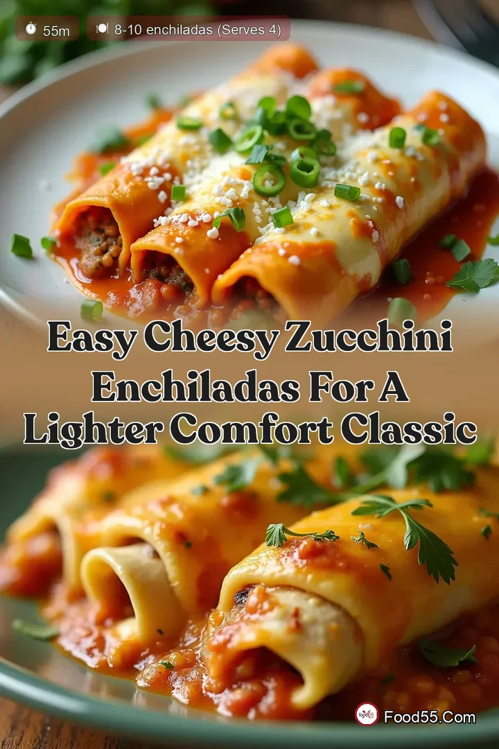 Easy Cheesy Zucchini Enchiladas for a Lighter Comfort Classic