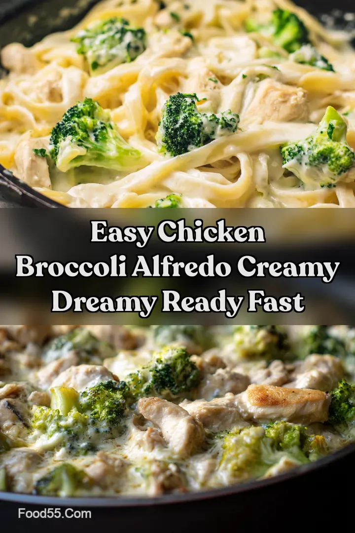 Easy Chicken Broccoli Alfredo Creamy Dreamy Ready Fast : PIN FOR LATER Easy Chicken Broccoli Alfredo Creamy Dreamy Ready Fast